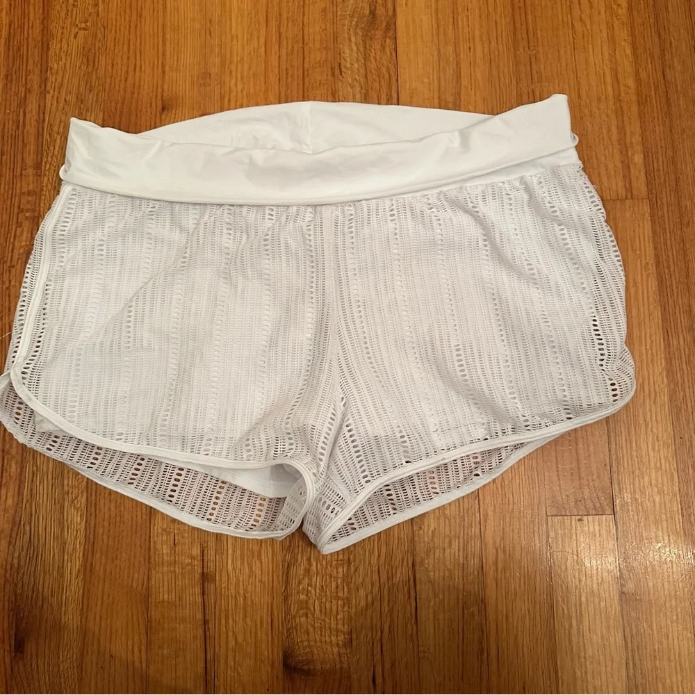 Prana Women's Two Beach Shorts Swim Shorts Mid Rise Mesh Knit Size XL New (#3) - Picture 3 of 12